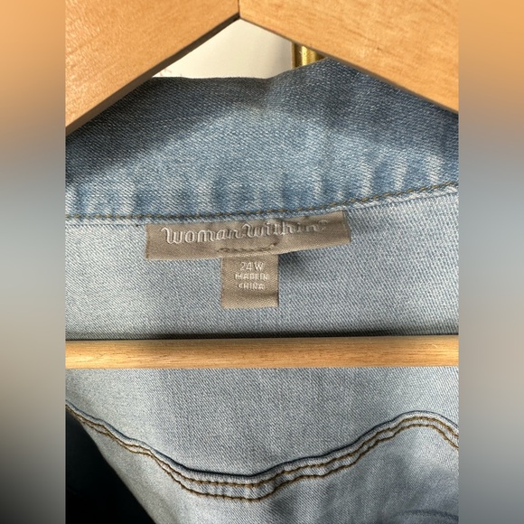 Woman Within Denim Jacket - Picture 2 of 5